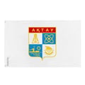 Miniatyrbild 1 av 3: Aktaou Flagga – 90 x 150 cm – Motståndskraftig Polyester – 2 Metallöglor – Inomhus / Utomhus – Pixelforma