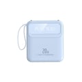 Miniatyrbild 1 av 4: PowerBank 10000mAh - AVIZAR - Kompakt Blå - 20W - LED-skärm - Inbyggd Lampa