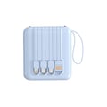 Miniatyrbild 3 av 4: PowerBank 10000mAh - AVIZAR - Kompakt Blå - 20W - LED-skärm - Inbyggd Lampa