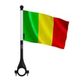 Miniatyrbild 1 av 3: Cykelflagga Mali i polyester – 14 x 21 cm – Cykelflagga – 10 stycken