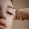 Miniatyrbild 1 av 2: Armband - LIU JO - LJ2642 - Guldpläterad - Klara kristaller - 20 cm