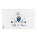 Miniatyrbild 1 av 3: Draperad flagga – 64 x 96 cm – Hållbar polyester – 2 metalöglor – Inomhus / Utomhus – Pixelforma