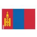 Miniatyrbild 1 av 3: Mongoliet flagga – 64 x 96 cm – Hållbar polyester – 2 metallöglor – Inomhus / Utomhus – Pixelforma