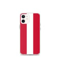 Miniatyrbild 1 av 2: Telefonfodral - PIXELFORMA - iPhone 12 mini - Österrikisk flagga - Transparent plast - TPU
