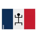 Miniatyrbild 1 av 3: Franska Sudans flagga – 96 x 144 cm – Hållbar polyester – 2 metallöglor – Inomhus / Utomhus – Pixelforma
