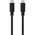 Miniatyrbild 2 av 2: NANOCABLE 10.01.4103 - USB 3.2 Gen2x2 20Gbps 5A/100W, 4K/60Hz, USB-C hane till USB-C hankabel, svart färg, 3 m