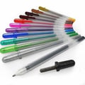 Miniatyrbild 2 av 2: Set med 12 gelpennor - Sakura - Gelly Roll Metallic Shiny - Assorterande färger - Gelbläck - Ej påfyllningsbar