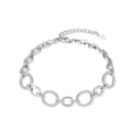 Miniatyrbild 1 av 2: Armband - AGATO - AGB780/21 - Rhodiumbelagt silver - Kubisk zirkon - Justerbar längd 17-21 cm