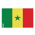 Miniatyrbild 1 av 3: Senegals flagga – 60 x 90 cm – Hållbar polyester – 2 metalöljetter – Inomhus / Utomhus – Pixelforma