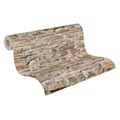 Miniatyrbild 4 av 5: Non-woven tapeter - beige - stenimitation - Mönstrade tapeter - Elements II - A.S Création
