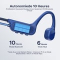 Miniatyrbild 5 av 6: DOOGEE Benhörlurar med Benledning, IP68, Simning, 10h Batteritid, BT5.4, 32GB MP3, Dubbel Läge, Sport & Cykling - Blå