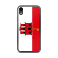 Miniatyrbild 1 av 2: Mobilskal – Gibraltar Flagga – Kompatibel med iPhone XR – Mjuk Fodral – Slitstark och Stötsäker - Silikon - Pixelforma