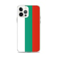 Miniatyrbild 1 av 2: Telefonskal – Bulgariens flagga – Kompatibel med iPhone 12 Pro Max – Mjuk casing – Hållbar och stötsäker – Pixelforma