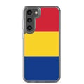 Miniatyrbild 1 av 2: Telefonskal – Rumäniens flagga – Kompatibel med Samsung Galaxy S23 Ultra – Mjukt fodral – Slitstarkt och stötsäkert – Pixelforma