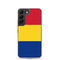 Miniatyrbild 1 av 2: Mobilskal – Rumäniens flagga – Kompatibel med Samsung Galaxy S22 Plus – Mjuk fodral – Slitstark och Stötabsorberande – Pixelforma
