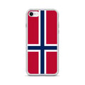 Miniatyrbild 1 av 2: iPhone-fodral - Svalbard och Jan Mayen - Officiell flagga - Mjuk - Flerfärgad - TPU