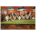 Miniatyrbild 1 av 4: Legendarte - Målning, tryck på duk - Hundar som leker pool - Cassius Marcellus Coolidge cm. 60x90