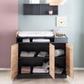 Miniatyrbild 5 av 6: Komplett Babyrum Lenn - Evolutionssäng 70x140 cm + Skötbord + 3-Dörrars Garderob - ROBA