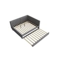 Miniatyrbillede 3 af 5: Sofaudvikling - MUVOE - 140x200 - Grå fløjl - Multifunktionelt design - Optimal komfort