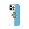 Miniatyrbild 1 av 2: Mobilskal – San Marinos flagga – Kompatibel med iPhone 13 Pro – Mjuk fodral – Slitstark och stötresistent – Silikon – Pixelforma