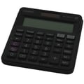 Miniatyrbild 2 av 2: Casio MJ-120DPLUS svart solar skrivbordsräknare, batteridriven