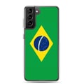 Miniatyrbild 1 av 2: Mobilskal – Brasilienflagga – Kompatibel med Samsung Galaxy S20 Plus – Mjukt fodral – Slitstarkt och stöttåligt – Pixelforma