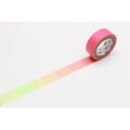 Miniatyrbild 2 av 2: Maskeringstejp - MASKERINGSTEJP (MT) - Gradiant i neon rosa och grönt - 1,5 cm - 7 m - Vuxen
