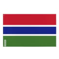 Miniatyrbild 1 av 3: Gambias flagga – 90 x 150 cm – Hållbar Polyester – 2 Metall Ögla – Inomhus / Utomhus – Pixelforma