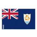 Miniatyrbild 1 av 3: Anguillas flagga – 64 x 96 cm – Hållbar polyester – 2 ögla i metall – Inomhus/Utomhus – Pixelforma