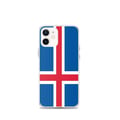 Miniatyrbild 1 av 2: Mobilskal – Islands flagga – Kompatibel med iPhone 12 mini – Mjuk skydd – Slitstark och stötsäker – Silikon – Pixelforma