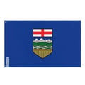Miniatyrbild 1 av 3: Albertaflagga – 60 x 90 cm – Motståndskraftig polyester – 2 metalöljett – Inomhus / Utomhus – Pixelforma