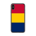 Miniatyrbild 1 av 2: Mobilskal – Tchads flagga – Kompatibel med iPhone XS – Mjuk fodral – Stöttålig och chockresistent - silikon - Pixelforma