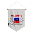 Miniatyrbild 1 av 3: Fanion – Mayotte-flagg – 30 x 45 cm – Polyester – Att hänga – Pixelforma