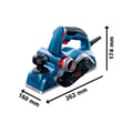 Miniatyrbild 3 av 6: Sladdad elhyvel - BOSCH PROFESSIONAL - GHO 20‑82 - 700 W - Högprecisions aluminiumfot - Bredd 82 mm