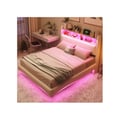 Miniatyrbillede 4 af 6: Belyst mural - MUVOE - 140x200 - Lin beige - LED - USB Type-C