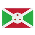 Miniatyrbild 1 av 3: Burundis flagga – 60 x 90 cm – Hållbar polyester – 2 metallöglor – Inomhus / Utomhus – Pixelforma