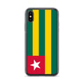 Miniatyrbild 1 av 2: Mobilskal – Togos flagga – Kompatibel med iPhone XS Max – Mjuk fodral – Hållbar och stötsäker - Silikon - Pixelforma