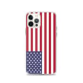 Miniatyrbild 1 av 2: Telefonfodral – USA:s flagga – Kompatibel med iPhone 12 Pro – Flexibelt fodral – Stöttålig och stötdämpande - Silikon - Pixelforma
