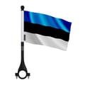Miniatyrbild 1 av 3: Estisk cykelflagga i polyester – 14 x 21 cm – Cykelflagga – 10 stycken