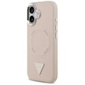Miniatyrbild 5 av 6: Coque Guess Hardcase Triangle Logo MagSafe för iPhone 17 - Rosa