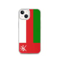 Miniatyrbild 1 av 2: Mobilskal – Omani flagga – Kompatibel med iPhone 13 – Mjuk plånbok – Stötsäker och slitstark - Silikon - Pixelforma