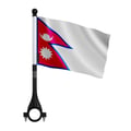 Miniatyrbild 1 av 3: Nepal Cykelflagga i Polyester – 14 x 21 cm – Cykelflagga – 10 stycken