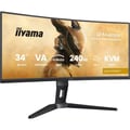 Pikkukuva 3 / 6: Kaareva pelimonitori - IIYAMA - 34" - WQHD - 240Hz - VA-paneeli - 0.4ms - Korkeussäädettävä - G-Master GCB3486WQSCP-B1