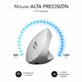 Miniatyrbild 6 av 6: Mus - SUBBLIM - Glide Vertical Ergo Dual - Ergonomisk - Trådløs - Hvid