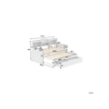Miniatyrbillede 6 af 6: Sofa-seng - MUVOE - 90x200 cm - Hvid - Udbedring seng 90x190 cm - Integreret opbevaring