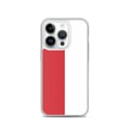 Miniatyrbild 1 av 2: Telefonfodral – Monaco flagga – Kompatibel med iPhone 14 Pro – Mjukt fodral – Slitstarkt och stötskyddande – Silikon – Pixelforma