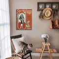 Miniatyrbild 4 av 4: Legendarte - Vintage Music Cover Sh-H! Here Comes My Sugar - Tavla, Print On Canvas cm. 50x70