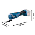 Miniatyrbild 4 av 6: Skärare - slipmaskin GOP 18V-34 BOSCH - utan batteri - L-BOXX - 06018G2000