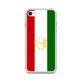 Miniatyrbild 1 av 2: Mobilskydd – Tadzjikistans flagga – Kompatibel med iPhone 8 Plus – Mjuk fodral – Slitstark och stötbeständig - Silikon - Pixelforma