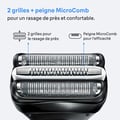Pikkukuva 3 / 6: BRAUN Series 3+ - 2 ritilää - MicroComb - 100 % valmistettu Saksassa
